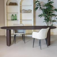 Eettafel Feline Donkerbruin 300cm - Giga Meubel