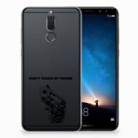 Huawei Mate 10 Lite Silicone-hoesje Gun Don't Touch My Phone