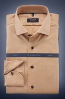 OLYMP SIGNATURE Tailored Fit Overhemd caramel, Effen