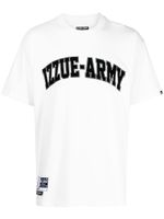 izzue t-shirt en coton à logo imprimé - Blanc