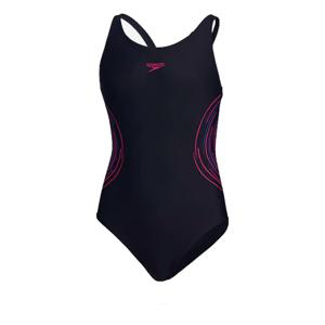 Speedo Eco Placmement Muscleback Badpak Junior Blauw maat 164