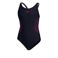 Speedo Eco Placmement Muscleback Badpak Junior Blauw maat 164 - thumbnail