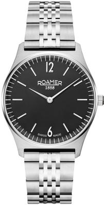 Roamer Elements 34mm Silver/Black polshorloge Roamer Elements 34mm Silver/Black polshorloge