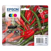 Epson 503 Chillies echte, Multipack, 4-kleuren inktcartridges - C13T09Q64010