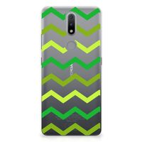 Nokia 2.4 TPU bumper Zigzag Groen