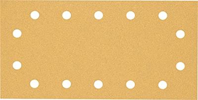 Bosch 50x EXPERT C470 schuurpapier met 14 gaten (voor Verf op hout, Hardhout, Ø 115x230 mm, Korrel 80, Professional Accessoires Vlakschuurmachine)