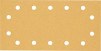 Bosch 50x EXPERT C470 schuurpapier met 14 gaten (voor Verf op hout, Hardhout, Ø 115x230 mm, Korrel 80, Professional Accessoires Vlakschuurmachine)