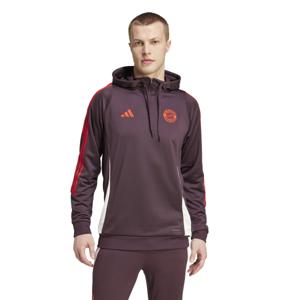 adidas Bayern München Track Hoodie 2024-2025 Bordeauxrood Rood Wit