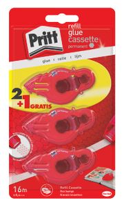 Lijmroller Pritt navulcassette permanent 2+1 gratis blister