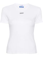 Off-White t-shirt en coton Off Stamp à design stretch - Blanc