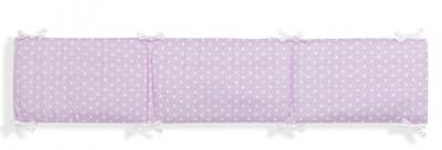 Interbaby bedbumper meisjes 40 x 185 polykatoen roze Interbaby bedbumper meisjes 40 x 185 polykatoen roze