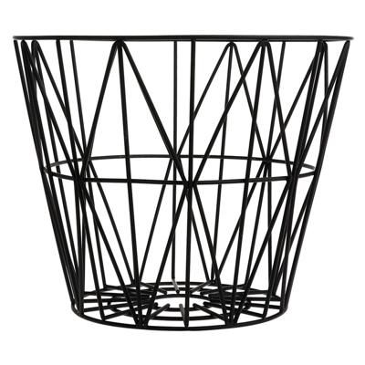 Ferm Living Wire Basket M Zwart