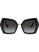 Dolce & Gabbana Eyewear lunettes de soleil DG Monogram à monture oversize - Noir - thumbnail