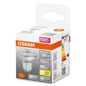 OSRAM 4058075112605 LED-lamp Energielabel F (A - G) GU10 Reflector 6.9 W = 80 W Warmwit (Ø x l) 51 mm x 52 mm 1 stuk(s)