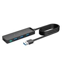 VENTION USB Hub 3.0 USB Splitter met 100cm Verlengkabel USB Extender, 4-poorts Multiport Adapter voor Laptop, PC, Desktop, PS4/PS5, Xbox, iMac, Flash Drive, etc.