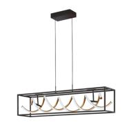 Fischer & Honsel Design hanglamp Gian zwart led 61046 - thumbnail