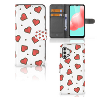 Samsung Galaxy A32 5G Telefoon Hoesje Hearts - thumbnail