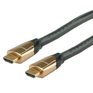 ROLINE PREMIUM HDMI Ultra HD Kabel met Ethernet, M/M, zwart, 9 m