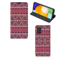 Samsung Galaxy A03s Hoesje met Magneet Aztec Paars - thumbnail