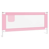 The Living Store Bedhekje peuter 200x25 cm stof roze - The Living Store