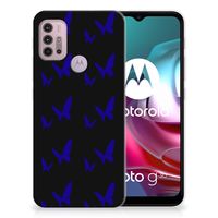 Motorola Moto G30 | G10 TPU bumper Vlinder Patroon - thumbnail