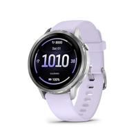 Garmin Venu 4, 41mm, Premium smartwatch met GPS, AMOLED-touchscreen, LED-zaklamp, Geavanceerde gezondheids- en fitnessfuncties, Tot 10 dagen batterijduur, Silver/Lila