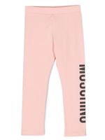 Moschino Kids legging en coton à logo imprimé - Rose - thumbnail