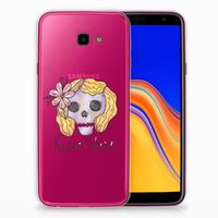 Silicone Back Case Samsung Galaxy J4 Plus (2018) Boho Skull - thumbnail