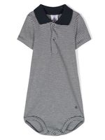 Petit Bateau body en coton à rayures - Bleu - thumbnail