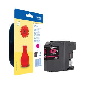 Brother inktcartridge, 300 pagina's, OEM LC-121M, magenta