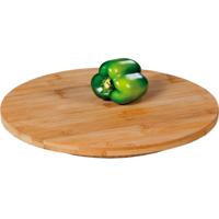 Ronde kaasplank/borrelplank van bamboe hout 35 cm draaiplateau - Serveerplanken