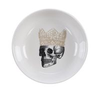 Zwart/Witte kom - Skull Design - 11 x 3cm 100m - thumbnail