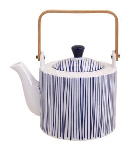 Tokyo Design Studio - Nippon Blue - Theepot - Lijnen - 14 x 15cm 1400ml