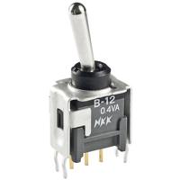 NKK Switches B13AB B13AB Tuimelschakelaar 28 V/DC 0.1 A 1x aan/uit/aan Continu/0/continu 1 stuk(s)