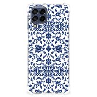 Samsung Galaxy M53 Case Flower Blue - thumbnail