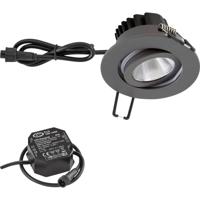 EVN PC650N61602 EVN Lichttechnik LED-inbouwlamp LED LED vast ingebouwd 6 W Antraciet - thumbnail