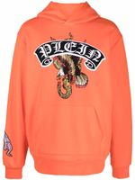 Philipp Plein hoodie à logo brodé - Orange