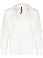 C.P. Company hoodie zippé Diagonal Raised - Blanc