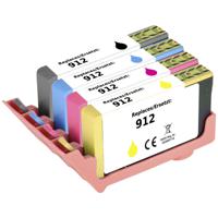 Renkforce Inktcartridge vervangt HP 912, 6ZC74AE, 3YL80AE, 3YL77AE, 3YL78AE, 3YL79AE Compatibel Combipack Zwart, Cyaan, Magenta, Geel RF-5718852 - thumbnail