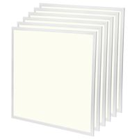 LED Paneel 60x60 6 Pack - Velvalux Lumis - LED Paneel Systeemplafond - Natuurlijk Wit 4000K - 36W - Inbouw - Vierkant - Wit - Flikkervrij