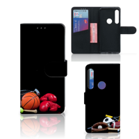 Motorola One Action Wallet Case met Pasjes Sports