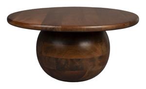 Dutchbone Ronde Salontafel Oblivian Mangohout, 70cm - Bruin