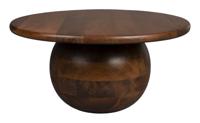 Dutchbone Ronde Salontafel Oblivian Mangohout, 70cm - Bruin - thumbnail