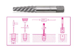 Beta Tapeinduithalers vervaardigd uit gehard en geslepen staal 1430/7 - 014300033