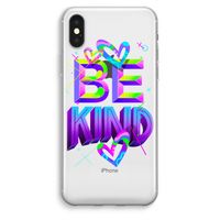 Be Kind: iPhone XS Max Transparant Hoesje - thumbnail