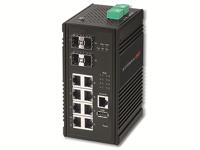 Edimax IGS-5408P - Industriële 8-poorts Gigabit PoE+ Web Managed Switch met 4 SFP-poorten