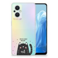 OPPO Reno8 Lite Telefoonhoesje met Naam Cat Good Day - thumbnail