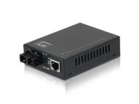 LevelOne FVT-2401 netwerk media converter 100 Mbit/s 1310 nm Single-mode Zwart