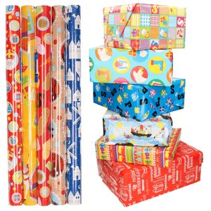 10x Sinterklaas inpakpapier/cadeaupapier   -