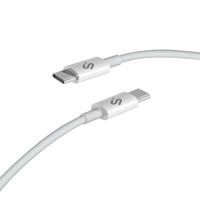 SUBBLIM USB-C naar USB-C Plus-kabel, 100 W, 1 m, snel opladen, PD 3.0, wit